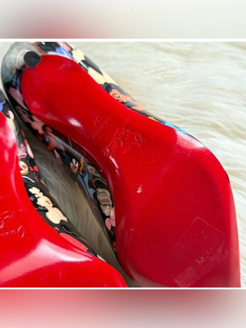 NWT•Christian Louboutin X Dr Bored Limited Edition Hot Chick 100 Pumps Size: 37
